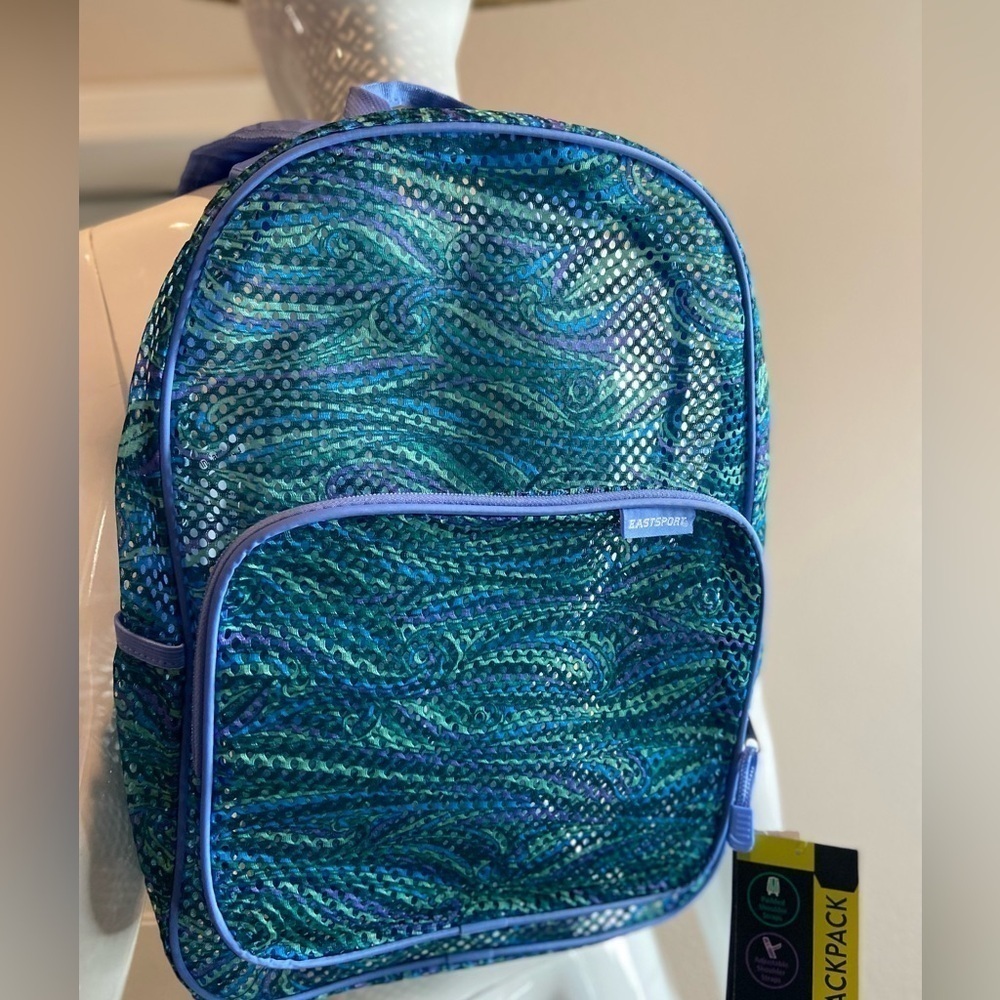 Eastsport~NWT~Multi-Purpose Mesh Spirit Backpack~Front Pocket~Adjustable Straps